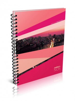 Cuaderno America Nos 29.7 Con Espiral x 80 Hjs. Cuadriculado Cod. 650043