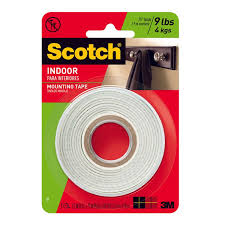 Cinta Adhesiva Scotch Bifaz Double Fix Indoors  Para Montaje 110P Cod. 122