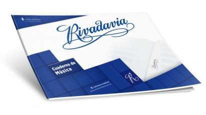Cuaderno Rivadavia De Musica Tapa Flexible x 20 Hjs. Cod. 347564