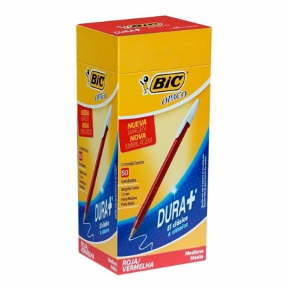 Boligrafo Bic 1 Mm. Opaco Rojo x 50 Unid. Cod. 1104695