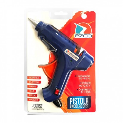 Pistola Ezco SD-102 Encoladora Para Barra Gruesa (11 Mm) Potencia 40 Watts Blister Cod. 305511