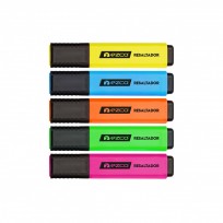 Resaltador Ezco Chato Punta Biselada Naranja Cod. 220003-Nar