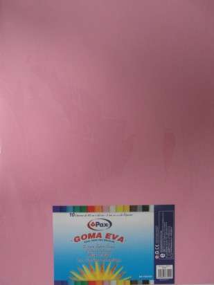 Goma Eva Pax 45 x 60 Cms. Rosa x 10 Unid. Cod. 139850Ot