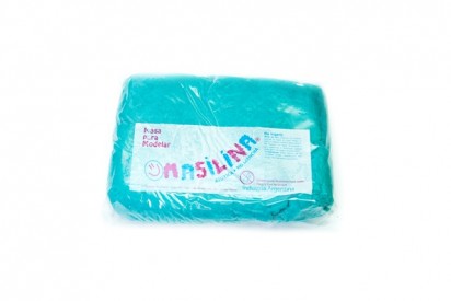Masa Masilina X 1 Kg. Color Turquesa. Bolsa Reforzada.Cod.100T