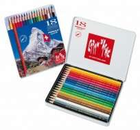 Lapices De Colores Caran Dache Prismalo x 18 Largos Acuarelables En Lata 999-318 Cod. 08902510318