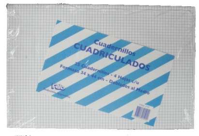 Cuadernillo Rab Cuadriculado 4 Hjs. C/U x 25 Unid. Cod. 2131