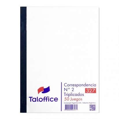 Cuaderno  Taloffice Correspondencia 2 Triplicado 50 Hjs. Cod.327