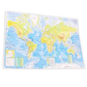 Mapa Mundo Cartografico Nro. 6 Planisferio Fisico-Politico Bolsa X 25 Unid. Cod. E-001-Fp