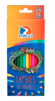 Lapices De Colores Ezco Cuerpo Madera x 12 Largos Cod. 171961