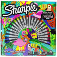 Marcador Permanente Sharpie Expression Ruleta x 33 Unid.. Cod. 2102507