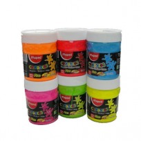 Tempera Maped Color Peps Colores Fluo Pote x 200 Ml./250 Grs. x 6 Unid. Cod. Promofluo