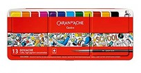 Tempera Caran Dache Gouache School X 13 Estuche Metal 1000-713 Cod. 206025001000713