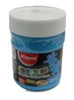 Tempera Maped Color Peps Pote x 200 Ml./250 Grs. Azul Fluo Cod. 826579