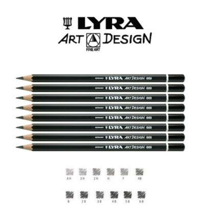 Lapiz Grafito Lyra Rembrandt Art-Design 3B Cod. 1110103