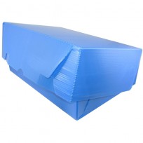 Caja Archivo Plastica Legajo 39 x 28 x 12 Cms. Azul Tapa Volcada Sin Impresion Bulto x 25 Unid. Cod. 816/A/B