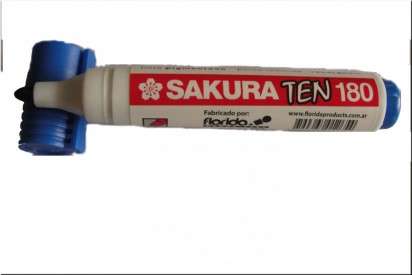 Marcador Para Pizarra Sakura Ten 180 Punta Redonda Azul Cod. 10000530041