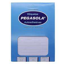Etiqueta Pegasola 3027 - 28 x 50 Mm. Blanca Sobre x 30 Hjs. De 10 Etiquetas C/U (300 Etiquetas) Cod.T8/30270/00