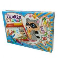 Juego Didactico Y Educativo Implas Pizarra Crayones Cod.255