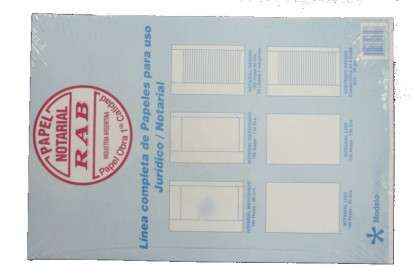 Papel Rab Notarial Liso A4  90 Grs. x 100 Hjs. Cod. 2140/Li