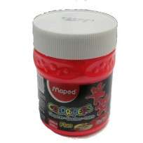 Tempera Maped Color Peps Pote x 200 Ml./250 Grs. Rojo Fluo Cod. 826577
