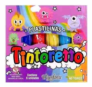 Plastilina Tintoreto x 6 Barras Surtida De 20 Grs. Cod. 600040