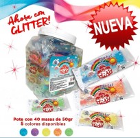 Masa Dido Glitter Pote x 40 Unid. Colores Surtidos Cod. 514001Po