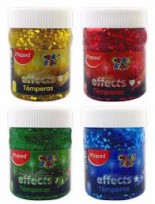 Tempera Maped Color Peps Colores Effect Pote x 200 Ml./250 Grs. x 4 Unid, Cod. Promo effect