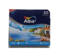 Tempera Alba x 8 Ml. Premium x 10 Unid. Colores Surtidos y Cromaticos Cod. 8300-995/8