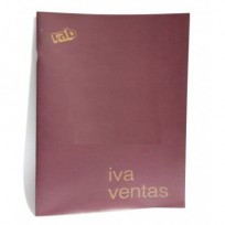 Libro Rab Impuesto Al Valor Agregado IVA Ventas 19 x 26 Cms. Tapa Flexible x 29 Folios Cod. 2291/Ch