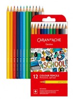 Lapices De Colores Caran Dache School Permanente X 12 1291-712 Cod. 089025301291712