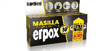 Masilla Suprabond Extra Fuerte Combo Erpox 10 min. x 100 Grs. Acero. Cod. COM MPX EXA C12