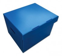 Caja Archivo Ape Plastica Americana Alta 45 x 35 x 25 Cms. Azul Paq. x1. Cod. 85066