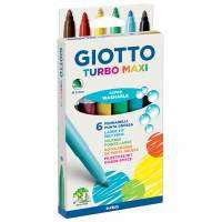 Marcador Escolar Giotto Turbo Maxi x  6 Unid. Cod. 453000Es