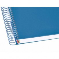 Cuaderno 21 x 27 100 hjs. Con Espiral Tapa Carton x 100 Hjs. Rayado 1/2 Bulto - 10 Unid.- 90 G/M2. Cod. 12127/100B