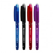 Roller Ezco Vizion Gel Borrable A Friccion Tinta Azul Cod. 202001