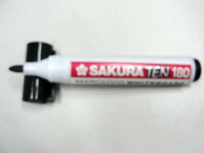 Marcador Para Pizarra Sakura Ten 180 Punta Redonda Negro Cod. 10000530046