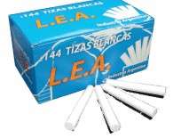 Tiza L.E.A. Blanca Comun Caja x 144 Unid. Cod. Tiblle144