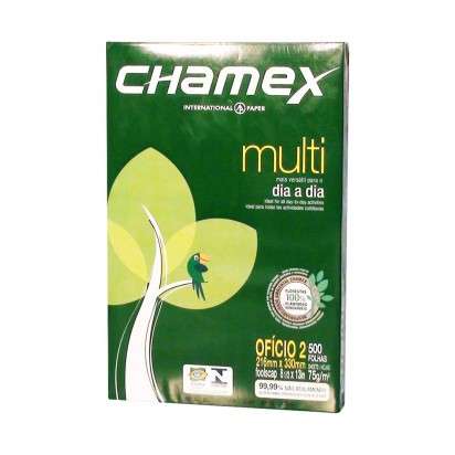 Resma Chamex Multi Oficio 2  21,6 X 35,6 Cms 75 Grs. X 500 Hjs.  Cod. Rcof75