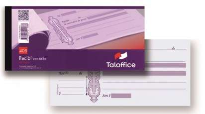 Talonario Taloffice 408 Recibi Con Talon Tradicional  En Pesos Cod.408