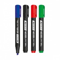 Marcador Permanente Ezco 210 Punta Biselada Azul Cod. 403210-A