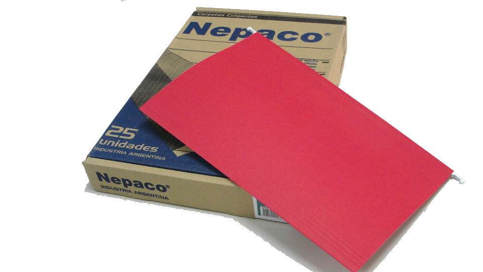 Carpeta Nepaco Colgante Rojo x 25 Unid. 12005 - Red Librera