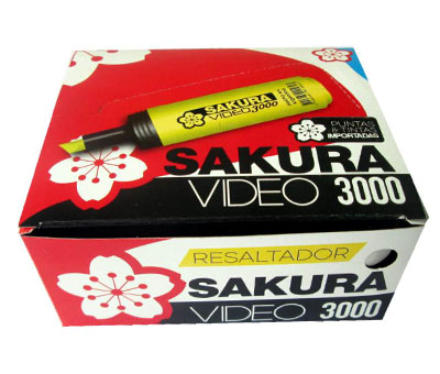 Resaltador Sakura Video 3000 Rosa Cod. 13100503056