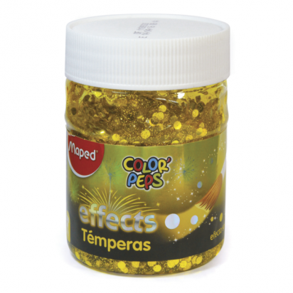 Tempera Maped Color Peps Effect Pote x 200 Ml./250 Grs. Yellow Sun Cod. 826945