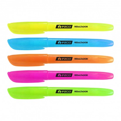 Resaltador Ezco Circular Punta Biselada Naranja Cod. 220001-Nar