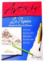 Block Le Papier Artist 35 x 50 Emblocado 140 Grs. x 30 Hjs. Cod. 17410001003