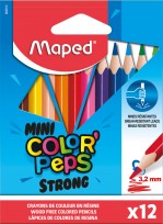 Lapices De Colores Maped Strong Cuerpo Plastico x 12 Cortos Cod. 862812