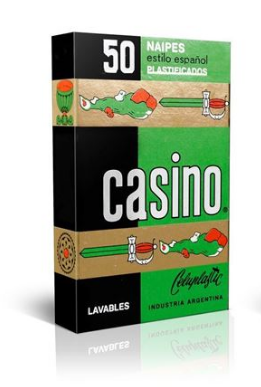 Naipes Casino Celuplastic X 50 Cartas Cartulina Extra Cod.104