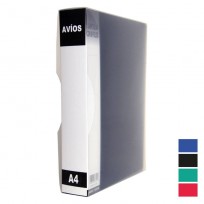 Carpeta Avios Con Folios   A4 X 80 Folios Negro  Cod.1079