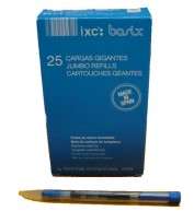 Tanque  Inoxcrom Carga p/ Boligrafo Tipo Parker  Medium Azul Cod:6573