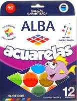 Acuarela Alba x 12 Colores Cod. 8735-999-012